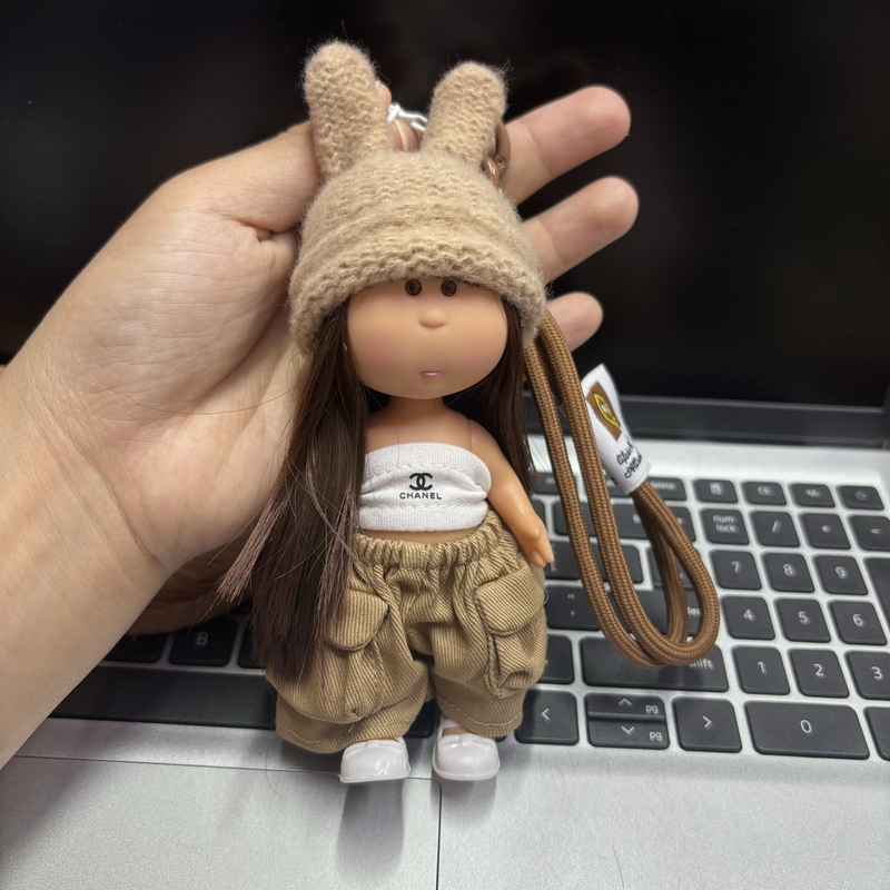 14cm Spanish Potato Doll Lanyard Doll Pendant Girl Keychain Doll Toy Plush Toy 14cm Spanish Potato Doll Lanyard Doll Pendant Girl Keychain Doll Toy Plush Toy