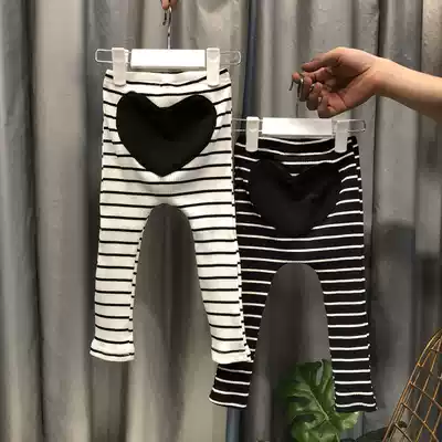 Children's autumn women's baby pants spring and autumn 1-3 years old tide outside wearing girls underwear baby Haren pants big pp pants