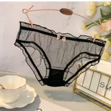 Модное розовое нижнее белье, штаны с бантиком, милые быстросохнущие трусы