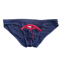 Hole underwear ice silk briefs mens new style light breathable comfortable low-waisted one-piece stretch shorts
