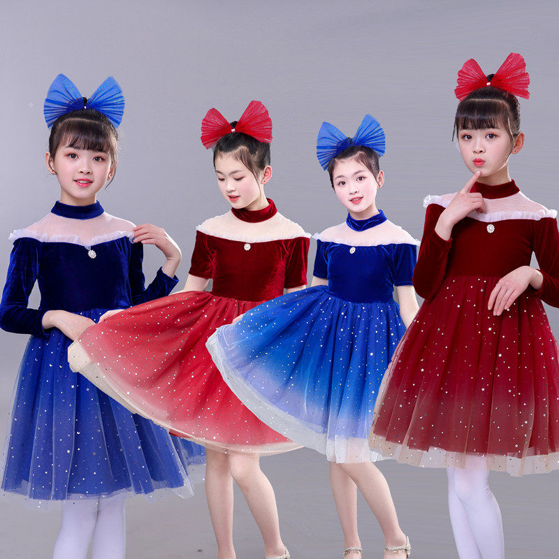 Children's performance clothing for men and women performance clothing for primary and secondary school students all chorus clothing kindergarten stage competition clothing
