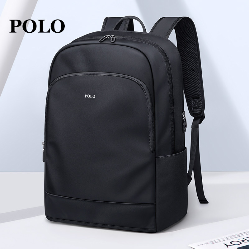 Деловой рюкзак Polo, мужская повседневная модная мужская сумка для поездок на работу, большая вместительная 17,3-дюймовая сумка для компьютера, легкий рюкзак, тренд Изображение 1