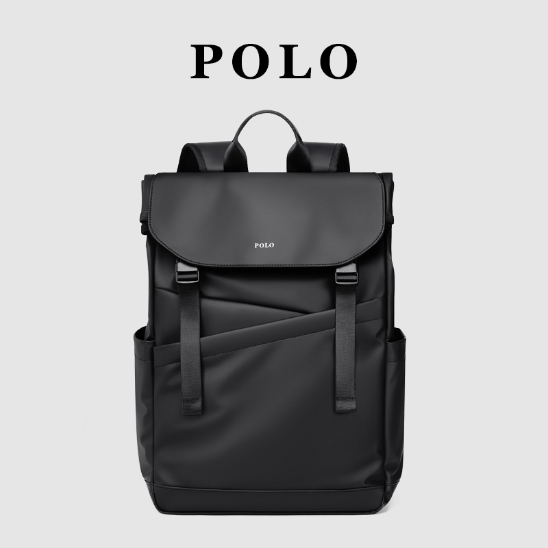 Polo Double Shoulder Bag Men Fashion Trends Casual Backpack 17 3 Inch Computer Bag Large Capacity Travel College Student Bag-Taobao