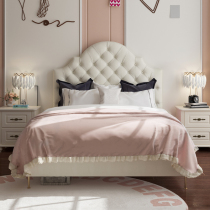 American childrens bed Girl princess bed sheet person bed 1 35 meters girl bed bedroom girl small bed Fabric bed