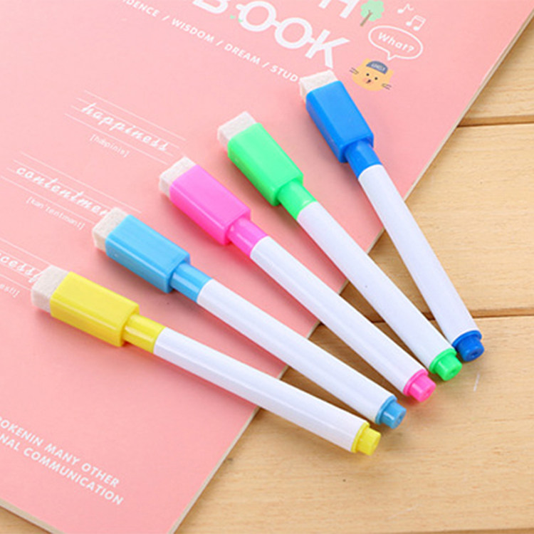 Colorful Core Whiteboard Pens for Children, Erasable Drawing Pens, Water-Based Markers, Easy-To-Erase Baby Watercolor Pens for Writing and Doodling