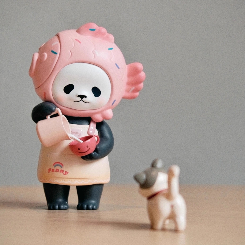 In Stock Planetbear Barista Panny Limited Edition Figurine from Cat Cafe