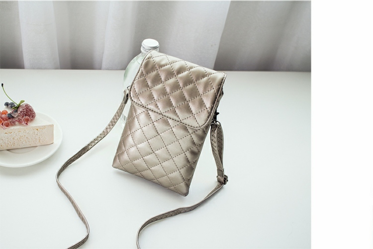 Túi Messenger mới Túi nhỏ Mini Coin Purse Lingge Màn hình lớn Túi điện thoại Túi nữ Mini Điện thoại di động túi đựng điện thoại gucci