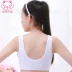 Siqi Lafei đồ lót nữ đồ lót nữ lớn đồ lót cotton chống va đập thời kỳ phát triển bé gái mười tuổi bra tập gym Áo ngực ren