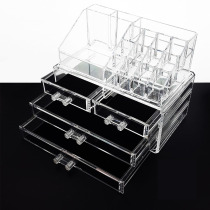 Ornament Box Plastic Big transparent Large Belt cover Multi-functional Desktop Cosmetic Storage Box Nordic Ins Brief