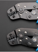 Side pliers quick crimping pliers crimping pliers six-clamp manual cold-pressed terminal shape electrician wire four-pin wiring tube