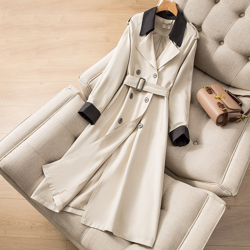 2026 Spring and Autumn New Style Trench Coat Women's Simple New Product European Style Elegant Lady Hot-Selling Exclusive for Rich Ladies