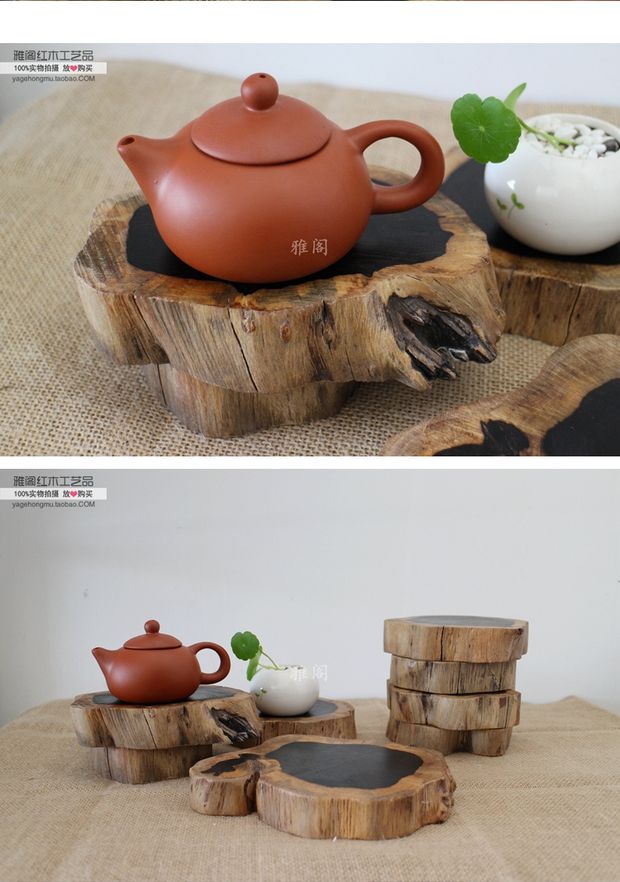 Gỗ mun khắc gỗ màu tím gỗ khúc gỗ với các cơ sở trang trí gỗ hồng sắc rắn gỗ ấm trà cốc mat đặc biệt - Trang trí nội thất trang trí phòng ngủ nhỏ