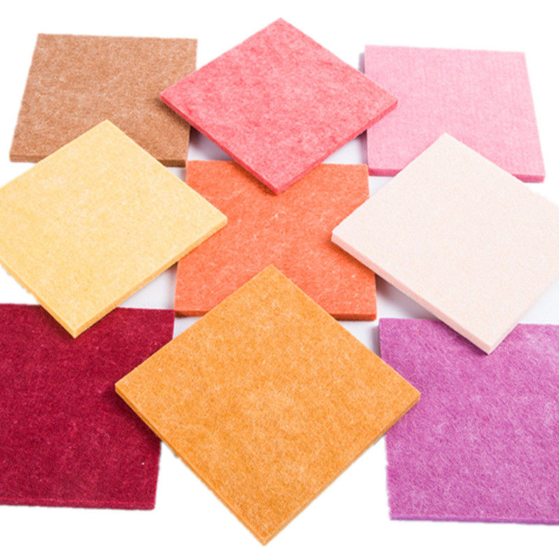 Polyester fiber acoustic board sample picture color card acoustic board sample fast free only need to pay express fee