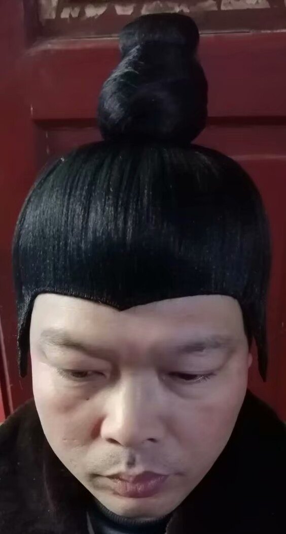 Poplar Wigs Gongzi Headgear Swordsman's Wig Movie and TV Man's Ancient Exhibition Showigs Ancient Costume Men's Wig