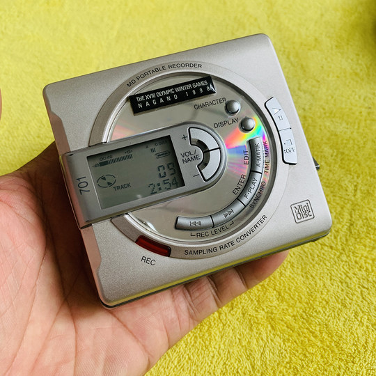 夏普MD随身听MD-MS701 经典款奥林匹克纪念版随身听怀旧经典
