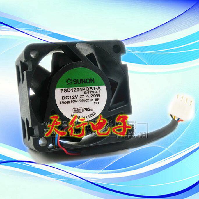 Original fit SUNON build quasi PSD1204PQB1-A B4799-1 12V 4 20W 4CM Four-wire hot fan