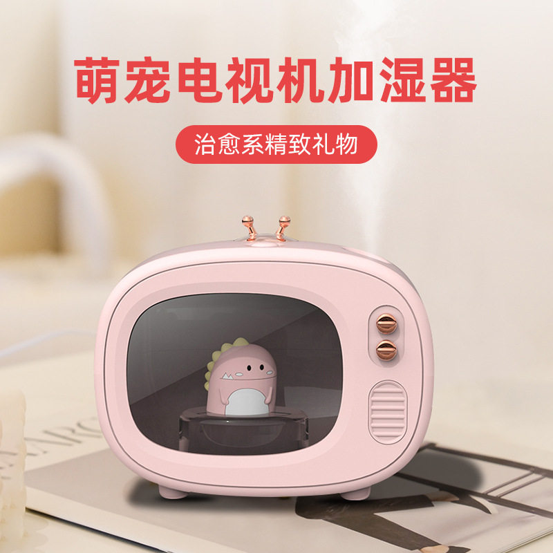 Cute Humidifiers Small Office Desktop Mini Usb Cute Home Night Light TV Moisturizer Spray