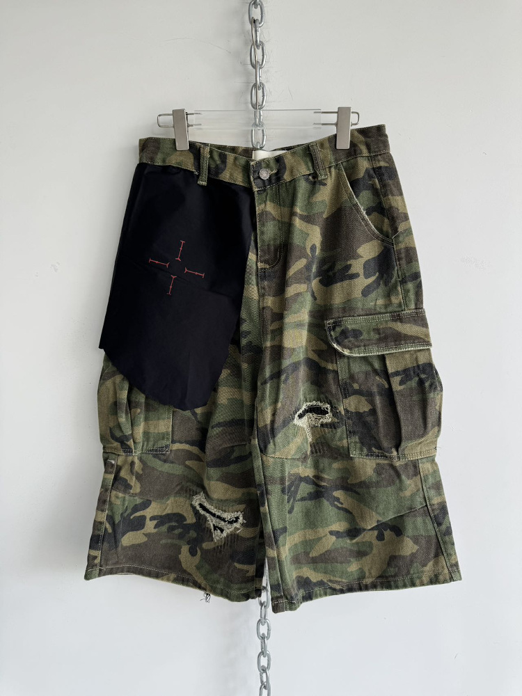 国内で当店のみ Hell System - DISTRESSED LOOSE LONG-SLEEVE Hell System Official Autumn and Winter New Washed Distressed
