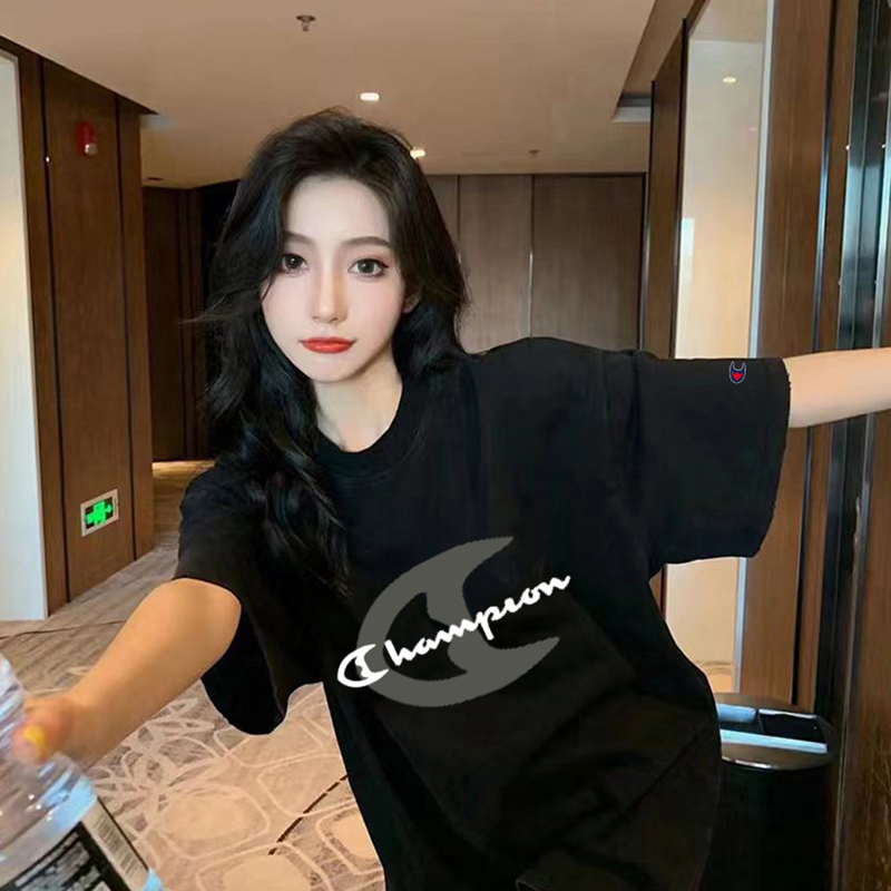 Outlet Cleanfit Short-Sleeved T-Shirt for Men and Women, Summer Loose Casual Pure Cotton Round Neck Half-Sleeved Top