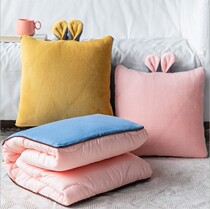 Pillow quilt double-use pillow is cartoon office waist protection computer seat chair pregnant woman waist cushion waist pillow car use