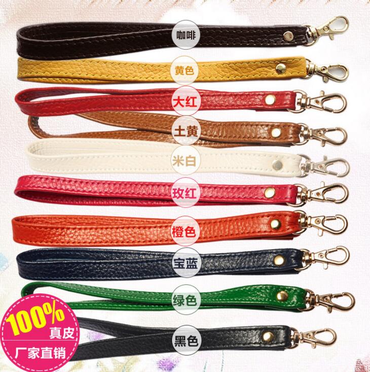 Men's and women's bag accessories bag with handle leather hand handle belt hand bag with hand-held new wallet wrist small bag strap