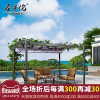 St. Mirren Outdoor Aluminium Pavilion Pavilion Sunroom Nội thất Sân nho Kệ Awning Giải trí Lều La Mã ghế sắt ngoài trời