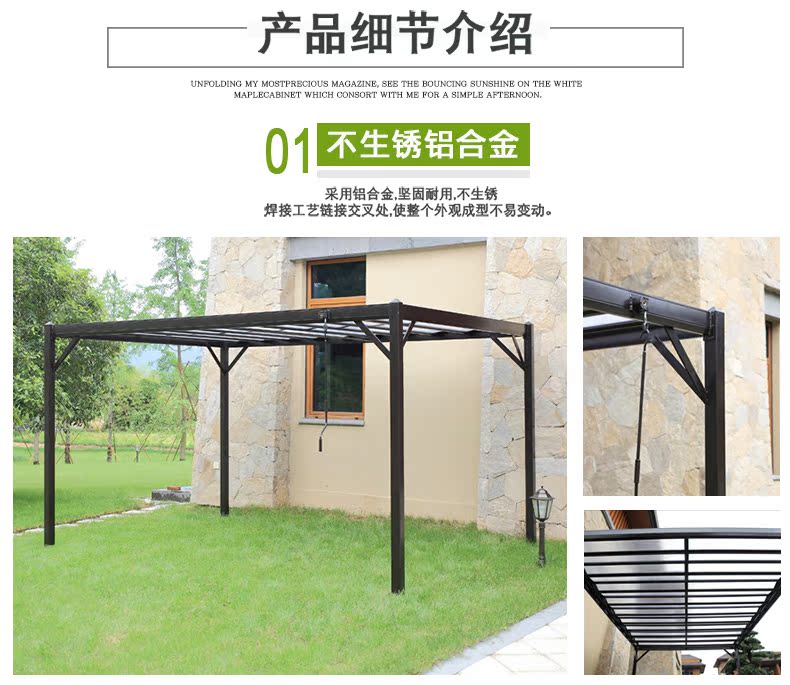 St. Mirren Outdoor Aluminium Pavilion Pavilion Sunroom Nội thất Sân nho Kệ Awning Giải trí Lều La Mã ghế giả mây ngoài trời