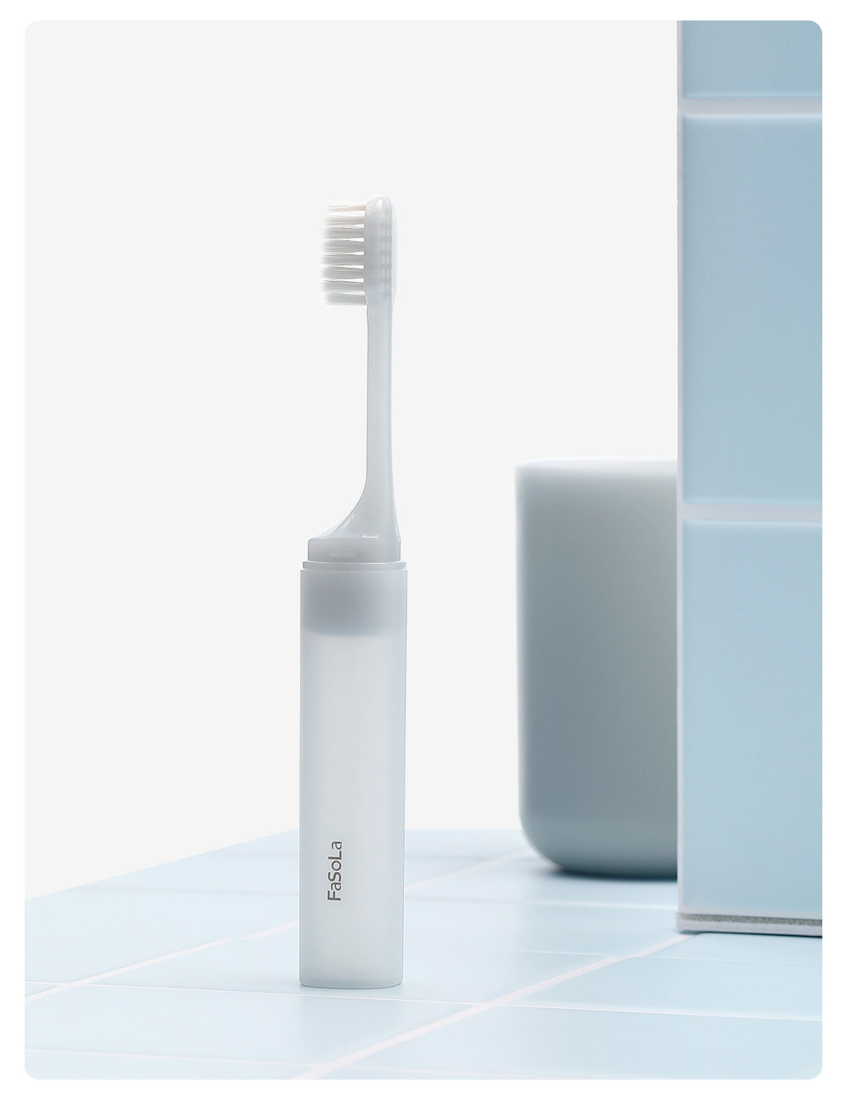 【中国直邮】 FaSoLa 旅行牙刷 1件 出差外出必备便携洗漱用品 蓝色