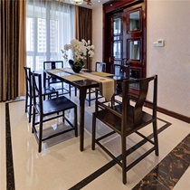 New Chinese Dining Table Modern Chinese Style Minimalist Living-room Decent Board Room Hotel Solid Wood Dining Table And Chairs Combined Furniture Custom