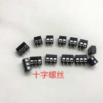 PCB screw type terminal block KF DG301 black eleven-character screw 2p 3p splicable copper parts