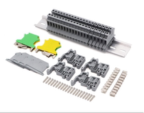 Cross border loading case 22PCS connector UK2 5N copper piece fixing piece short circuit bar 35mm rail