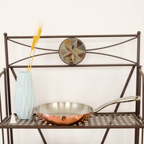 (D3) 24cm three-layer steel integrated forming 18-10 stainless steel ladle copper frying pan physically non-stick without coating