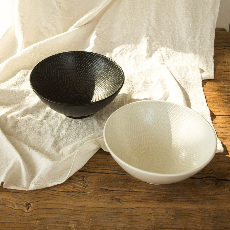 Luzerne Japanese-Style Aska Cloud Series 7inch / 9inch Soup Bowl Deep Soup Plate Underglaze Print