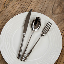 (H52) Exquisite 18-10 Stainless Steel Western Food Three-piece Knife Fork Spoon Set