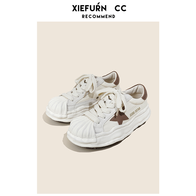 Shell Head Dissolution Shoes Thick Bottom Small White Shoes Spring Style Women Shoes 2022 New Casual Sports Sails Shoes Children Board Shoes