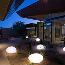 Solar luminous pebble lamp outdoor garden villa courtyard landscape lawn decoration lamp LED waterproof floor lamp