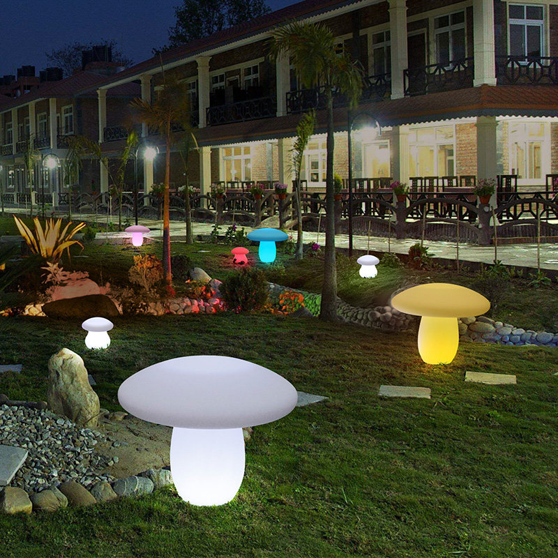Villa courtyard luminous mushroom light solar outdoor modern landscape waterproof lawn light park garden decorative light