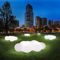 Outdoor luminous child seat shopping mall rest waiting cloud shape stool business Meichen leisure creative sitting stool