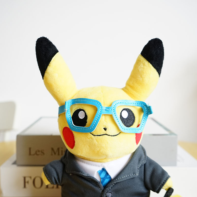 日本正品pokemon精靈寶可夢限量正版社長皮卡丘毛絨公仔娃娃玩偶 日本正品pokemon精靈寶可夢限量正版社長皮卡丘毛絨公仔娃娃玩偶