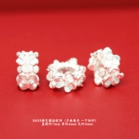 176# серебряный бриллиант диаметром 7 мм, пятигранный цветок