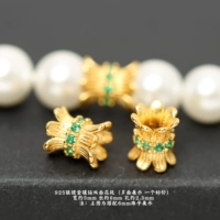 Серебро 18#, инкрустированное бриллиантами, двусторонний поднос для цветов диаметром 5 мм.