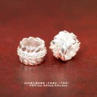 Серебро 39#925 с бриллиантами, бусины на талии диаметром 7 мм.