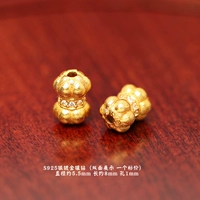 10# серебро с бриллиантом 5,5 мм, двуглавый цветок лотоса