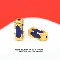 72# серебряные инкрустированные прямоугольные бусины из лазурита