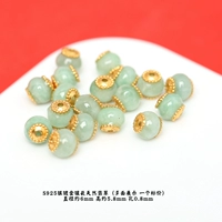 66 # серебряные инкрустированные нефритовые бусины