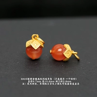 H67# серебряный инкрустированный южный красный кулон