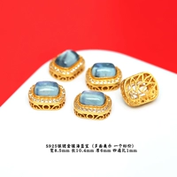 Серебро 87# с бриллиантами и аквамарином, аксессуары