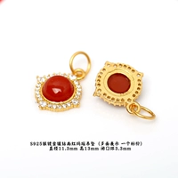 H48# Silver Diamond South Red Penden