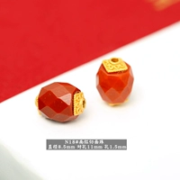 N18#South Red Cut the Loodle Bead