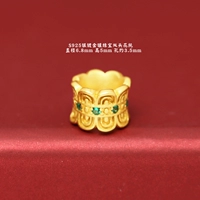 N# серебряный инкрустированный изумрудом двуглавый поднос для цветов